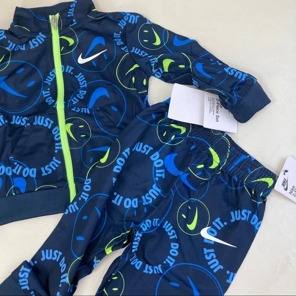 Nike smile cute neon pants top set 5113 - Picture 4 of 8